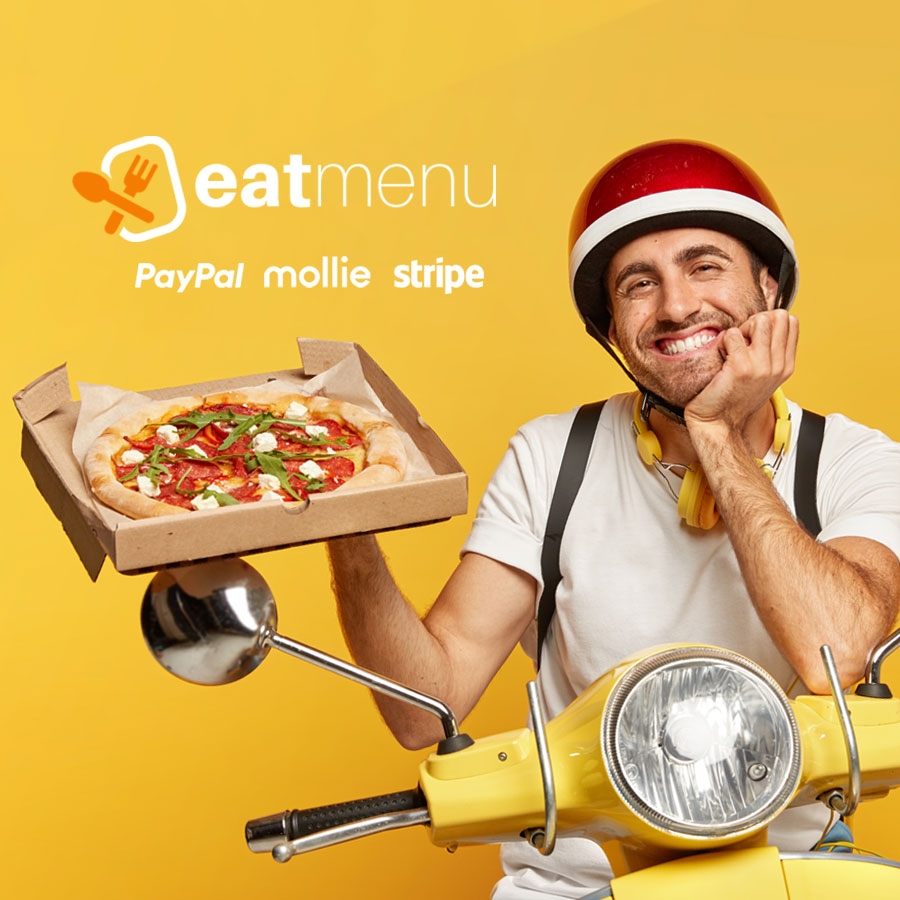 Zahlungsarten PayPal, Mollie, Stripe für Lieferdienste